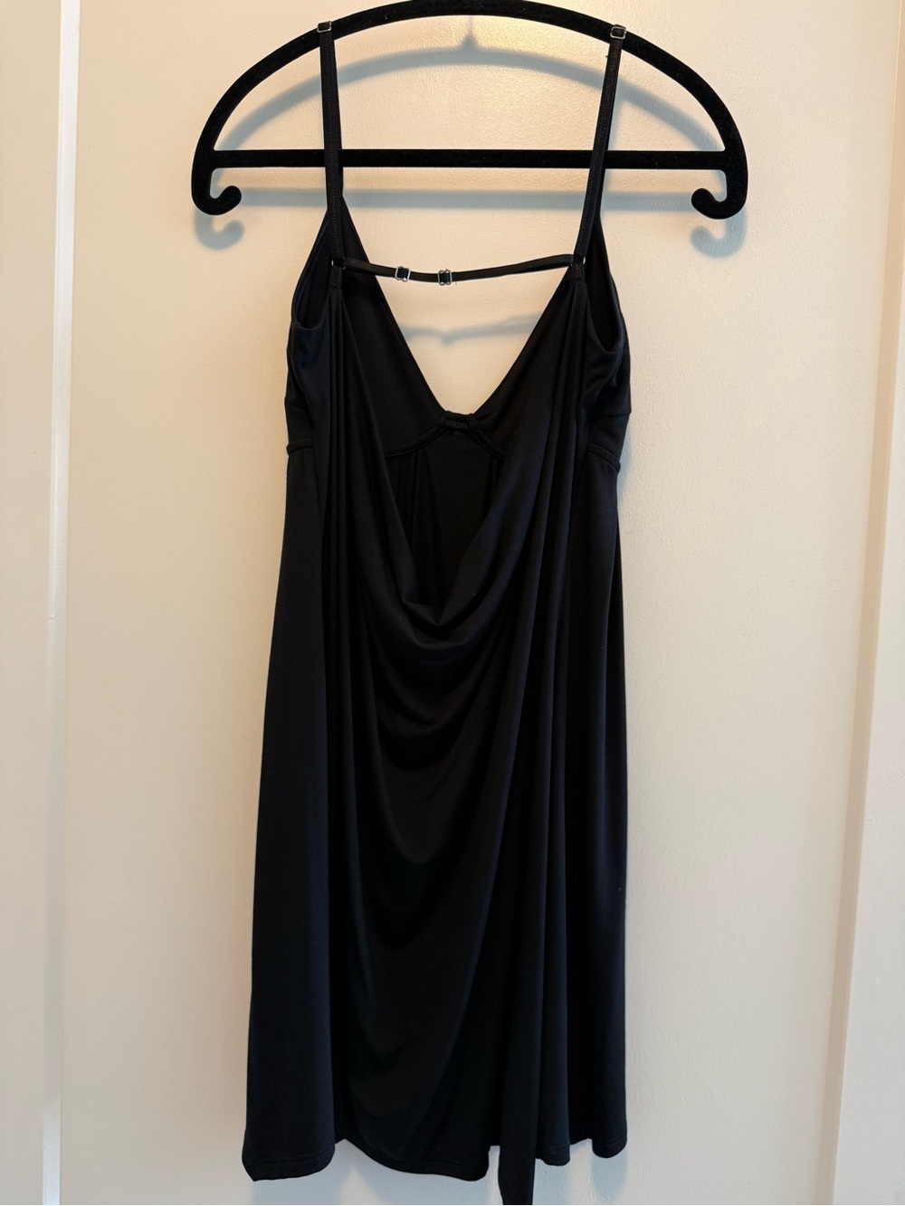 Joah brown cowl back mini dress